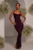 The Cinched Lace Corset Maxi Set - Plum sold by MARS THE LABEL