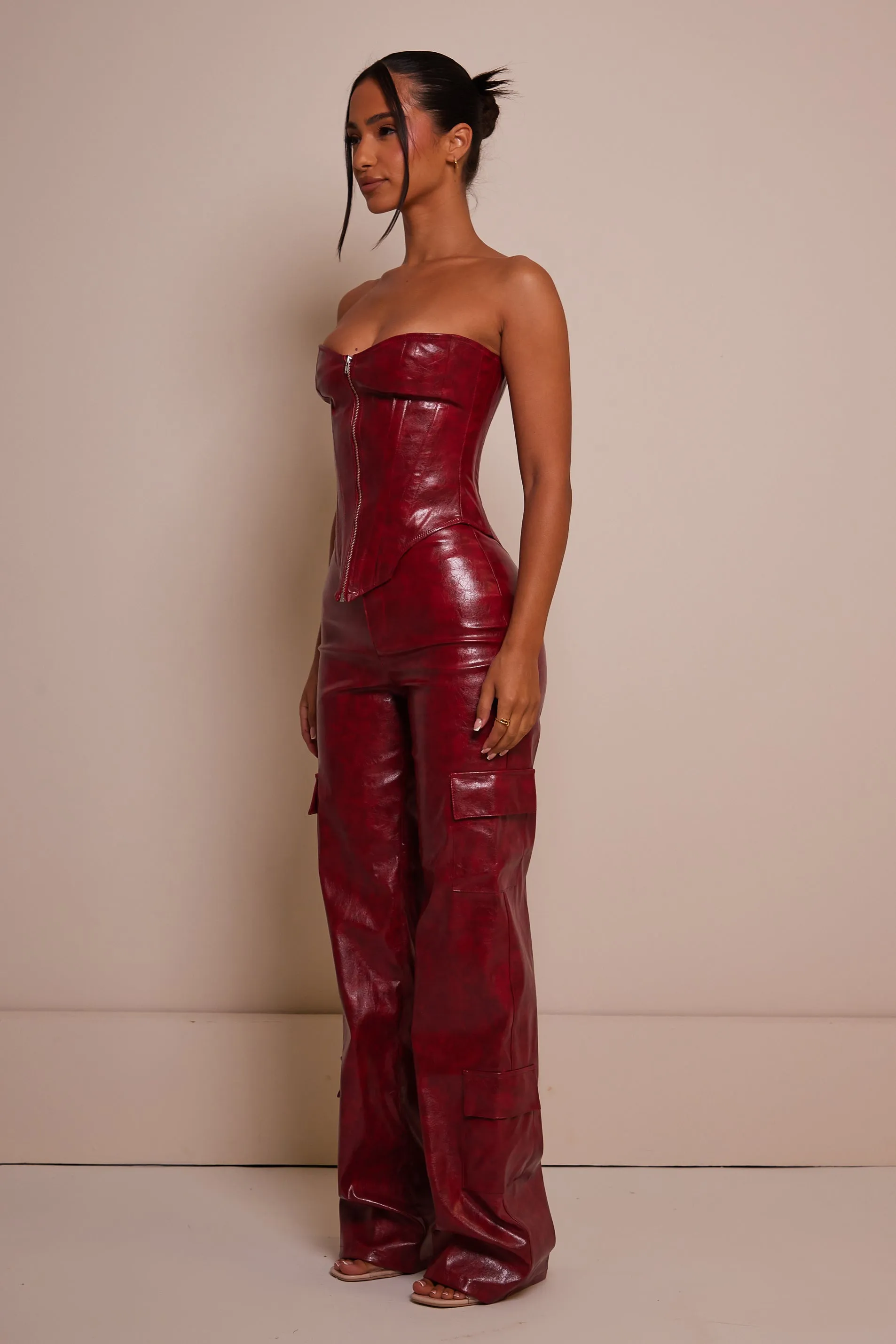 The Cinch Corset - Deep Red sold by MARS THE LABEL product image thumbnail 3