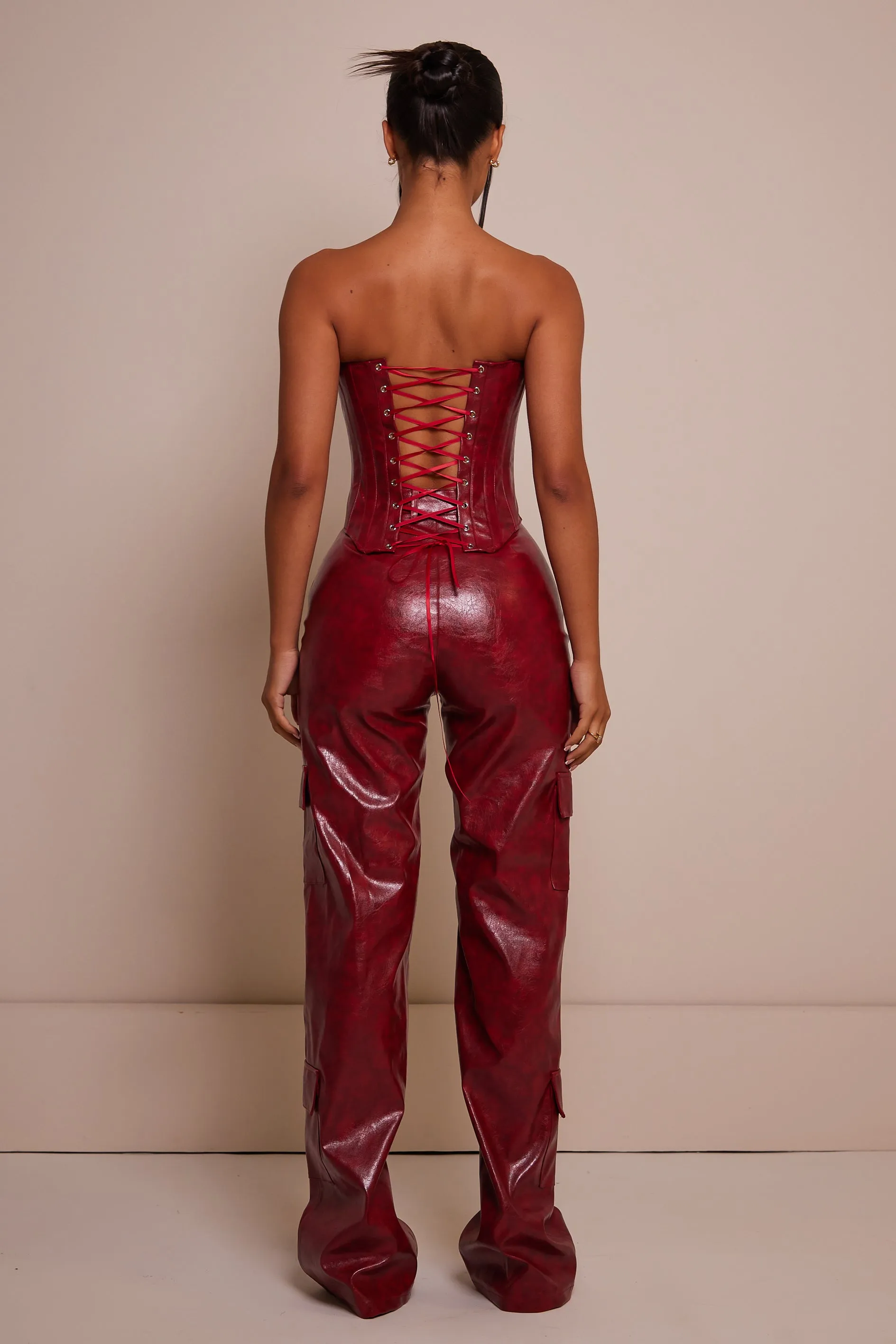 The Cinch Corset - Deep Red sold by MARS THE LABEL product image thumbnail 4