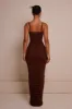 The cup ruched maxi - Brown sold by MARS THE LABEL