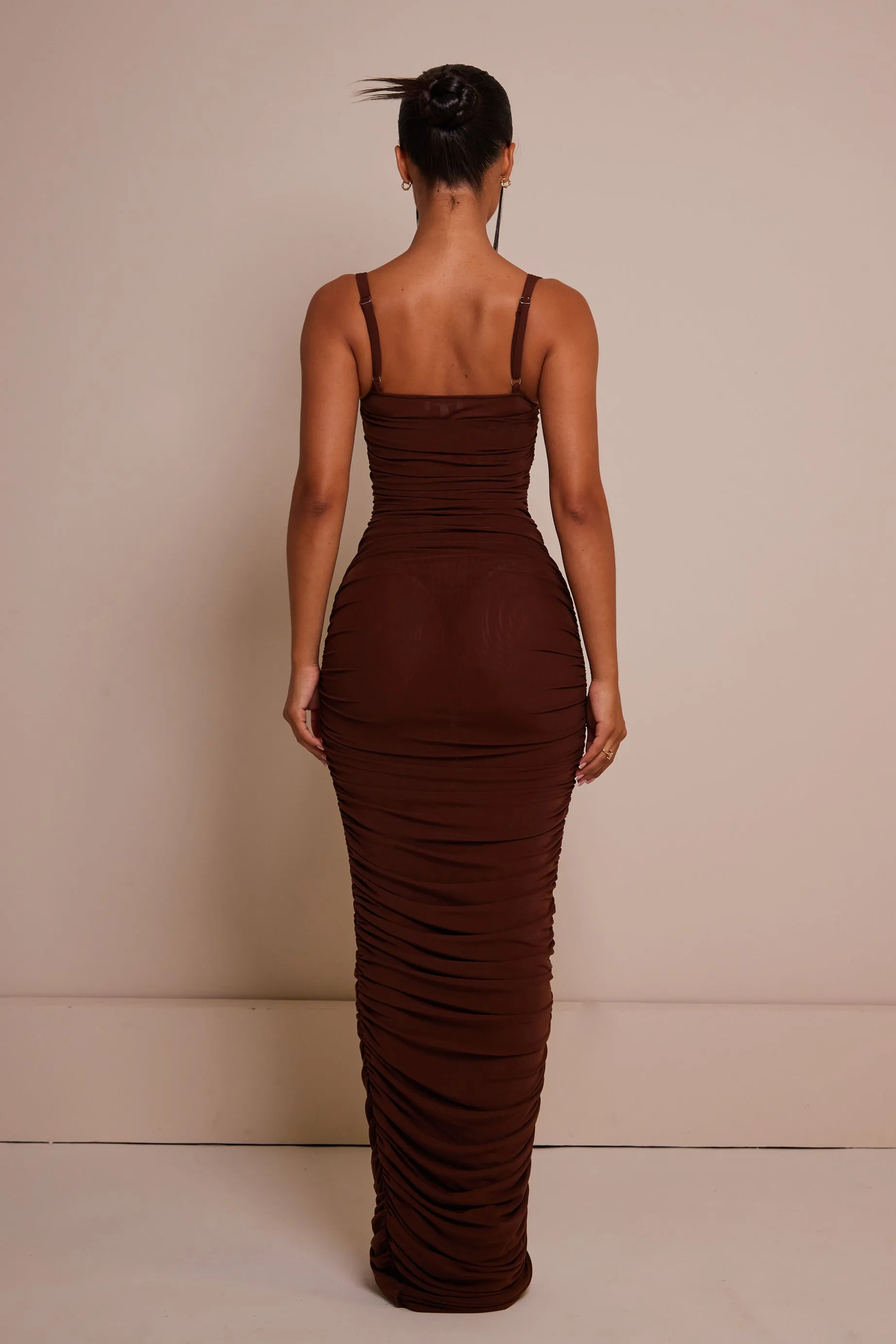 The cup ruched maxi - Brown sold by MARS THE LABEL product image thumbnail 4