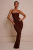 The cup ruched maxi - Brown sold by MARS THE LABEL