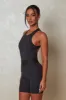 The Signature Racerback Bodysuit - Charcoal sold by MARS THE LABEL