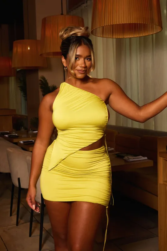 The Asymmetric cross back set- Olive sold by MARS THE LABEL