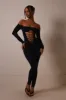 The Cut out lace up jumpsuit- Black sold by MARS THE LABEL