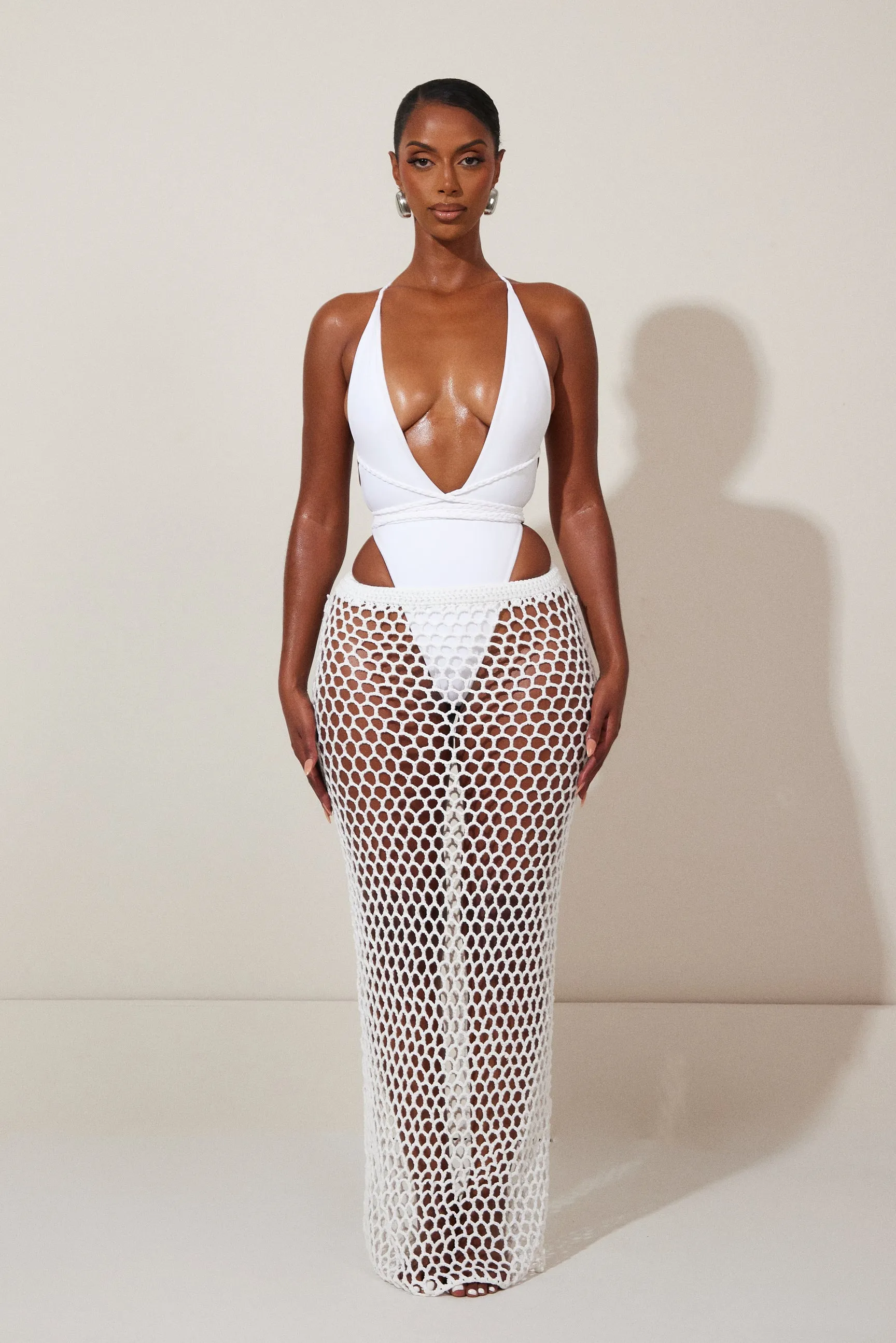 The Crochet Maxi Cover Up- White sold by MARS THE LABEL product image thumbnail 3