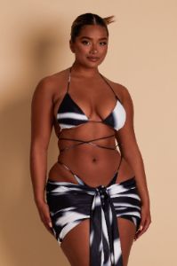 Tie Up Mini Skirt - Zebra Print sold by MARS THE LABEL