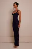 The Cinched Lace Corset Maxi Set - Navy sold by MARS THE LABEL