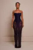 The body lace maxi dress - Navy sold by MARS THE LABEL