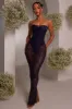The body lace maxi dress - Navy sold by MARS THE LABEL
