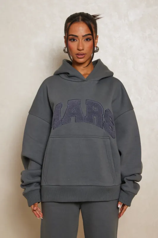 The Mars Varsity Hoodie - Charcoal sold by MARS THE LABEL