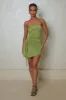 The Bandeau ruche mini- Green sold by MARS THE LABEL