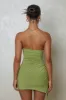 The Bandeau ruche mini- Green sold by MARS THE LABEL