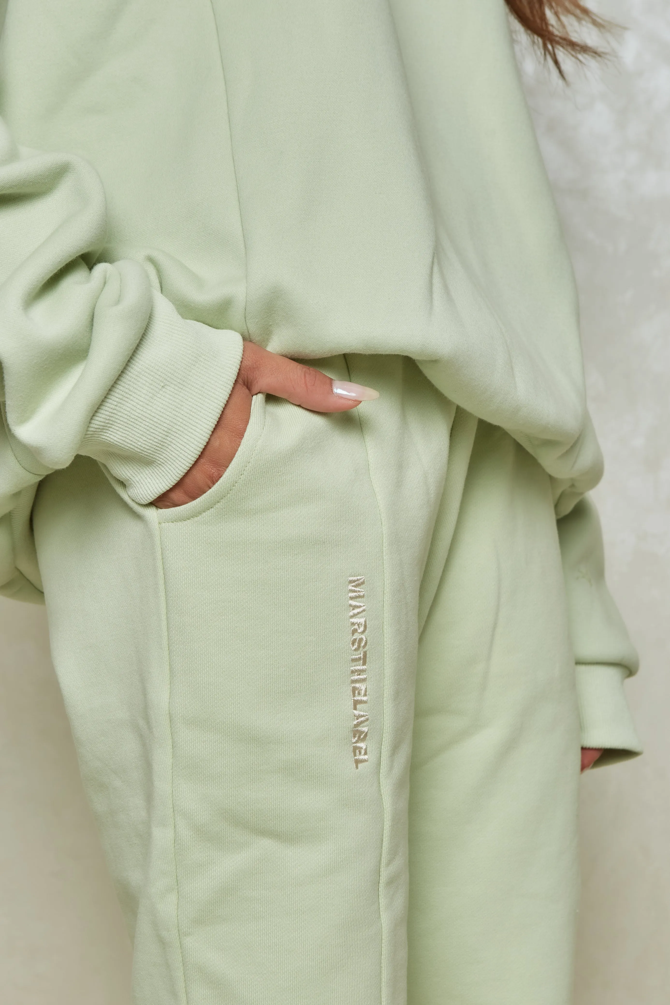 The Essentials Tapered Joggers - Sage sold by MARS THE LABEL product image thumbnail 2