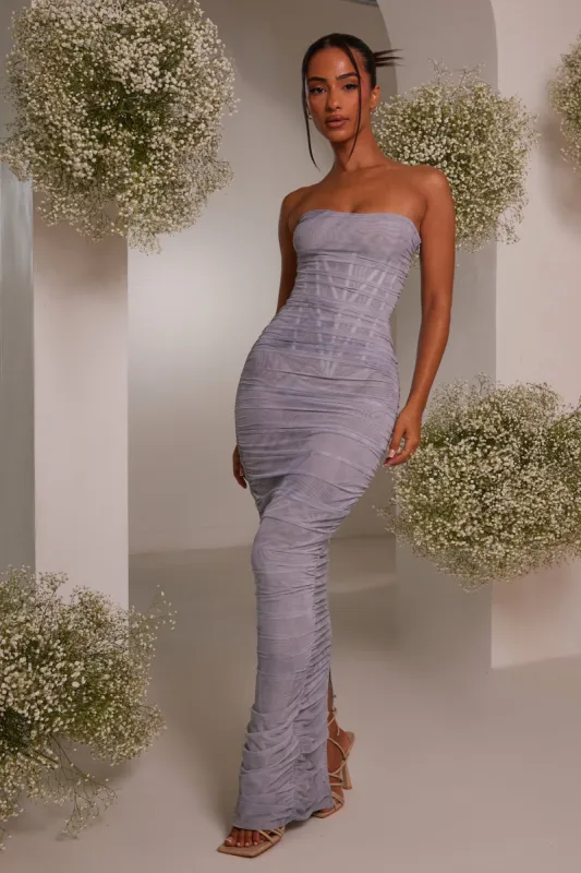 The ruched corset maxi - Print sold by MARS THE LABEL