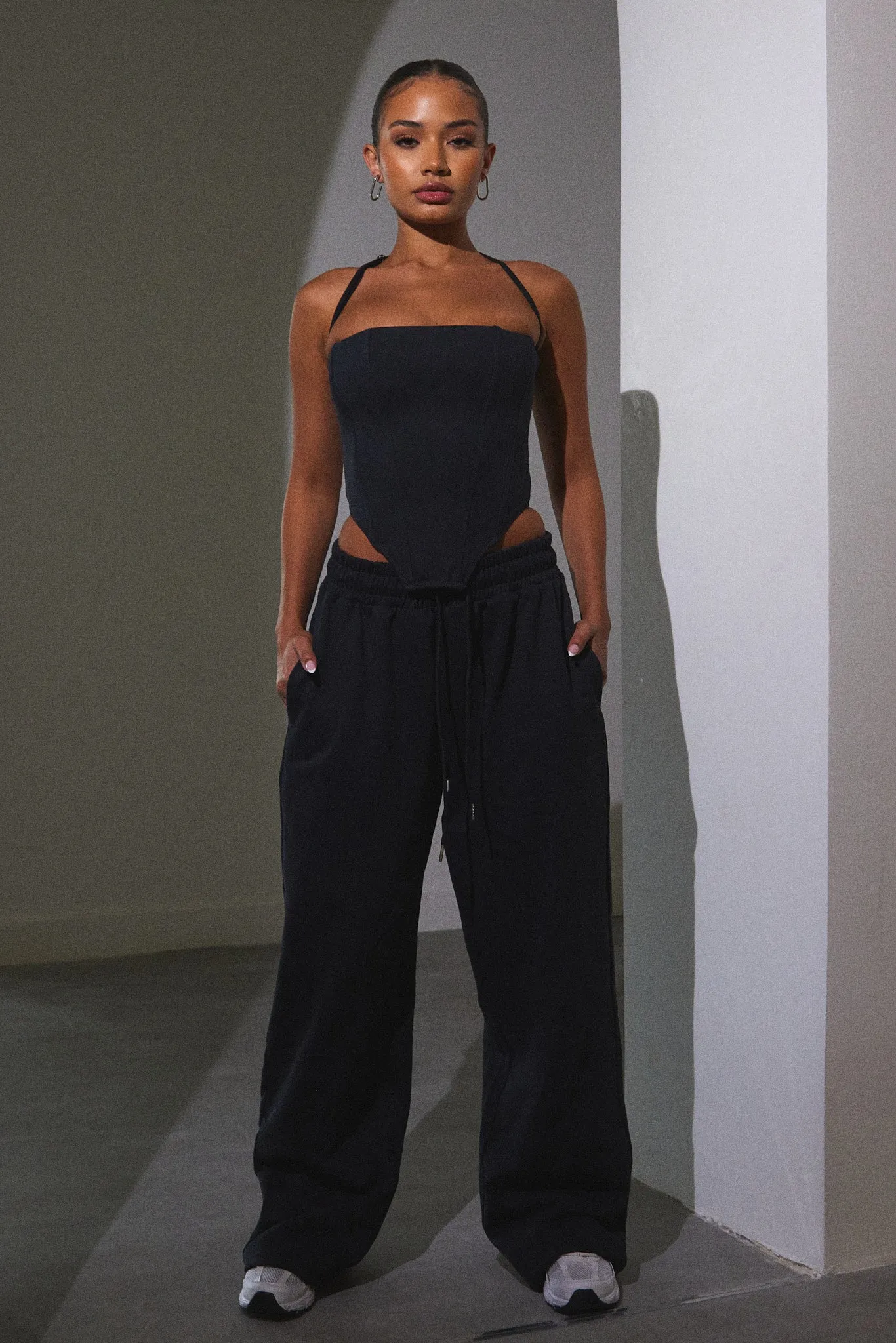 Wide Leg Joggers - Black sold by MARS THE LABEL