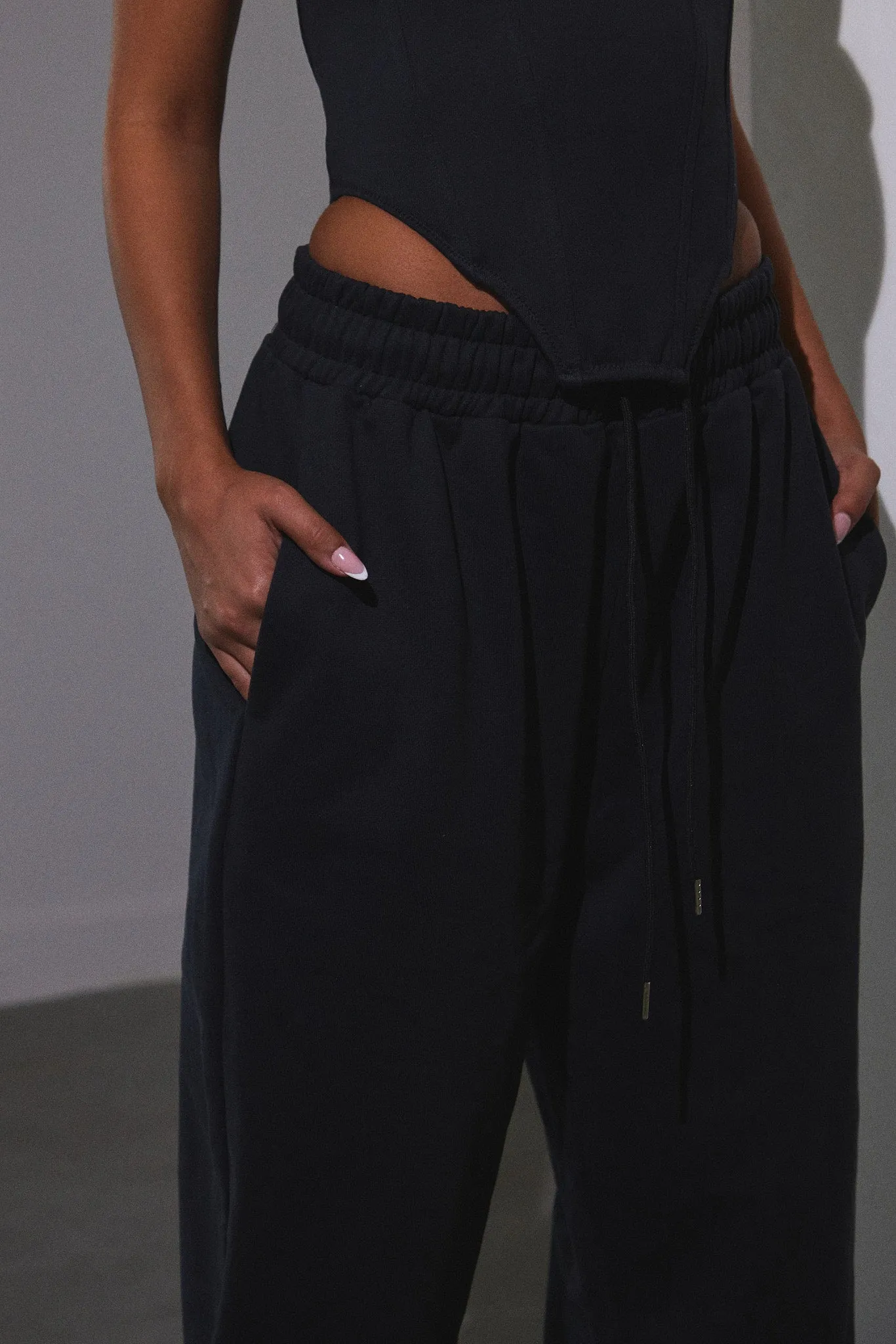 Wide Leg Joggers - Black sold by MARS THE LABEL product image thumbnail 3