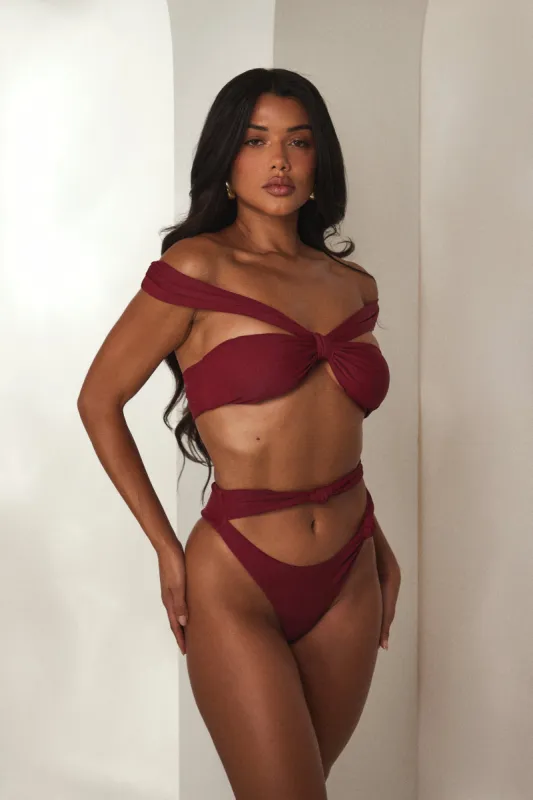 The Blake Swimsuit - Wine sold by MARS THE LABEL