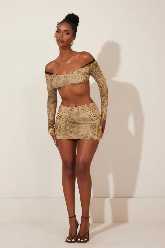 The Nikoli Set in Leopard sold by MARS THE LABEL