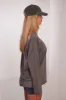 The long sleeve oversized tee - Charcoal sold by MARS THE LABEL