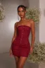 The lace clasp detail mini - Red sold by MARS THE LABEL