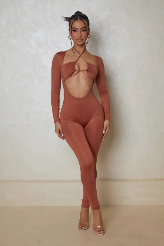 The Lift Jumpsuit - Rust sold by MARS THE LABEL