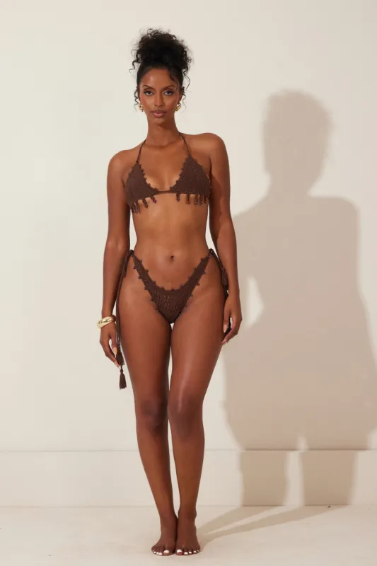 The Crochet Bikini - Brown sold by MARS THE LABEL