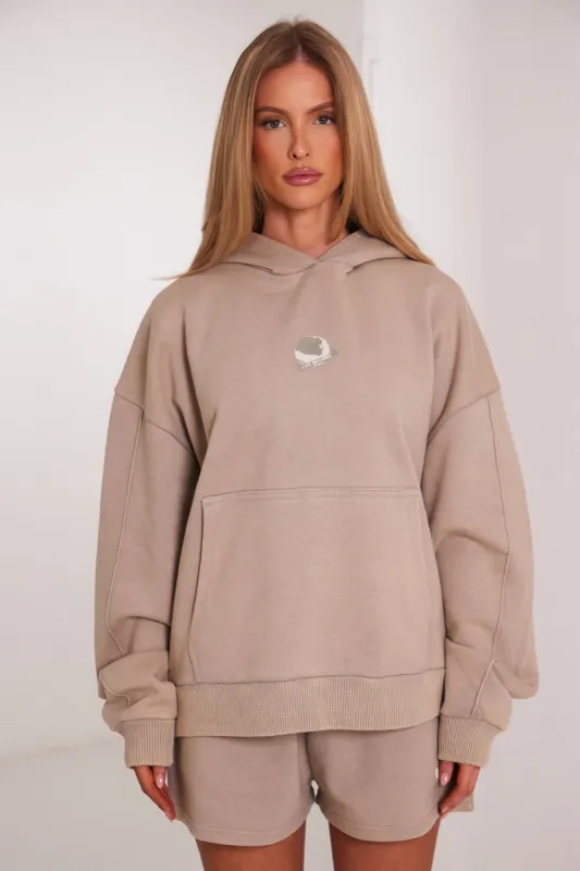 Planet Mars Hoodie - Stone sold by MARS THE LABEL