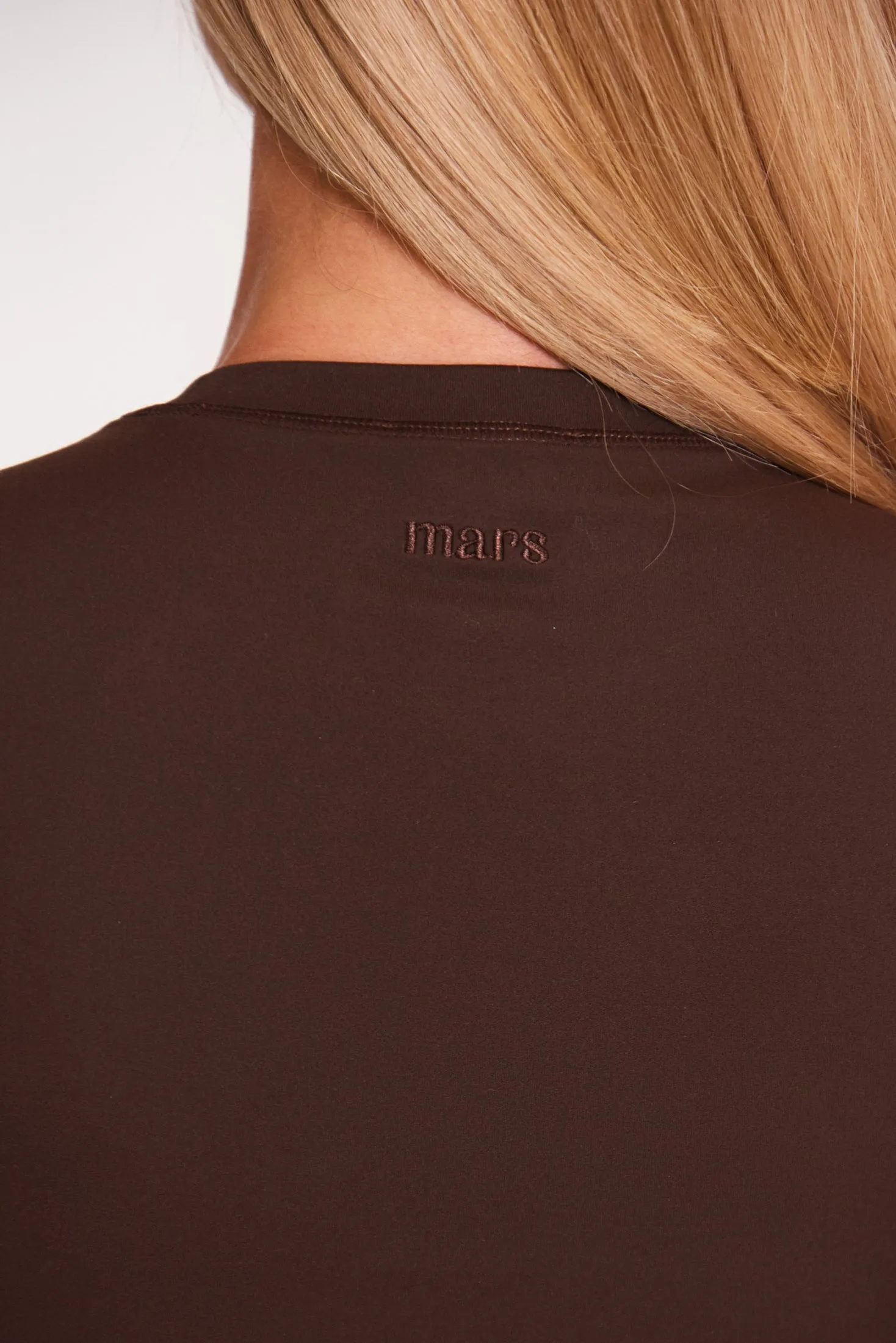 The Sculpt long sleeve tee - Brown sold by MARS THE LABEL product image thumbnail 3