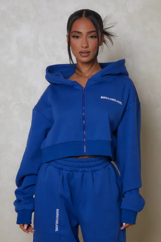 The Essentials Cropped Jacket - Cobalt sold by MARS THE LABEL