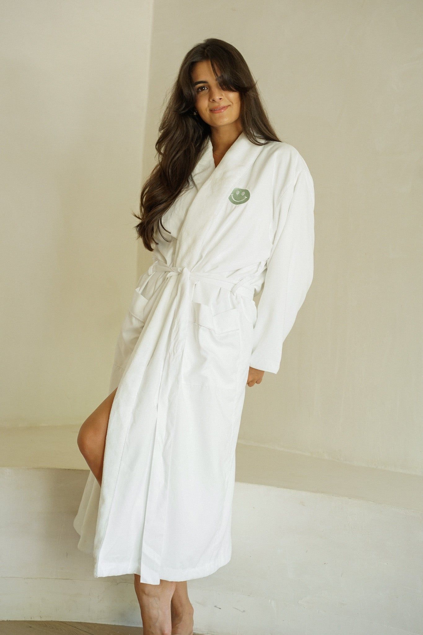 Happy Home Luxury Robe — Honeydew Sage sold by YLLW product image thumbnail 3