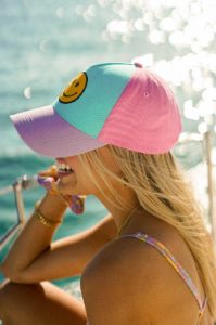 Happy Baseball Cap — Colorblock sold by YLLW