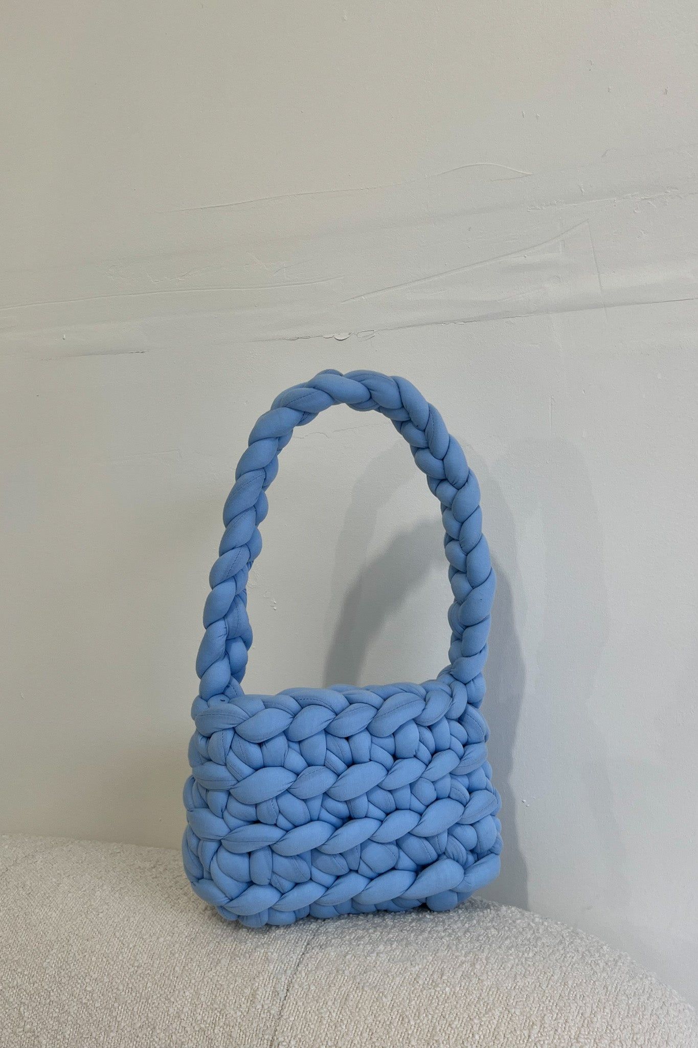 Chunky Knit Purse — Baby Blue sold by YLLW product image thumbnail 5