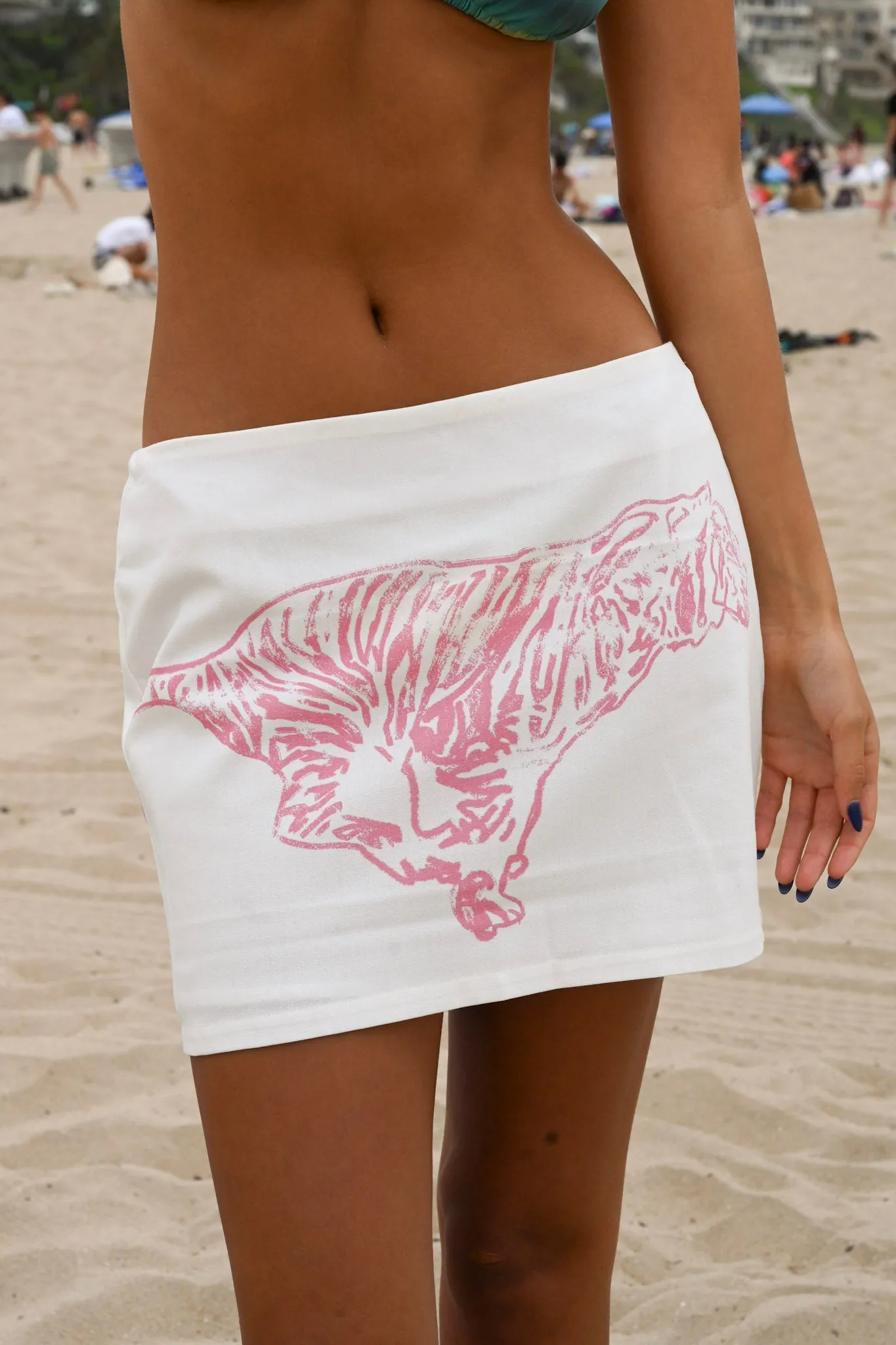 Delia Mini Skirt — White sold by YLLW