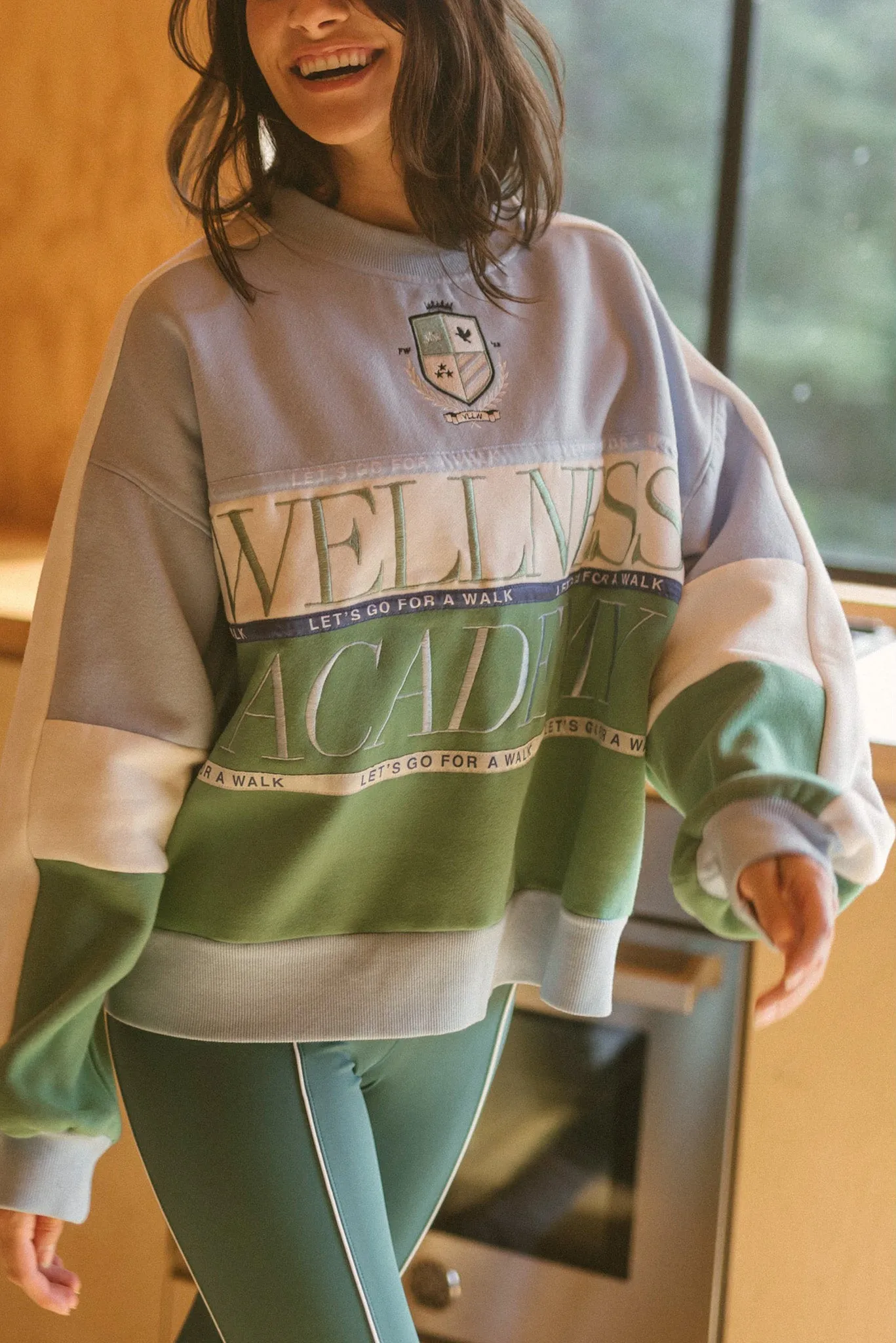 Varsity Wellness Oversized Sweatshirt sold by YLLW product image thumbnail 3