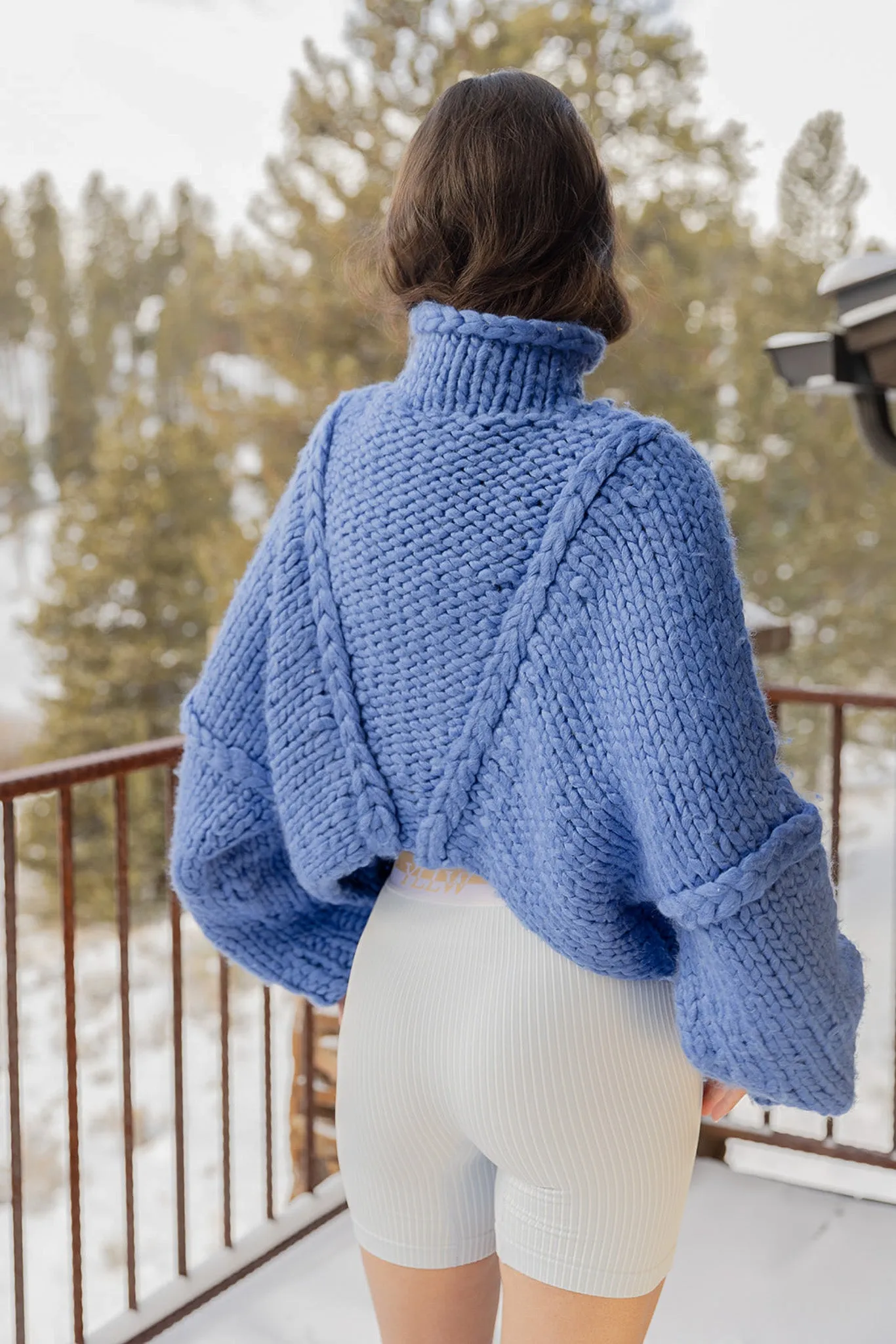 Jessa Chunky Sweater — Blue sold by YLLW product image thumbnail 2