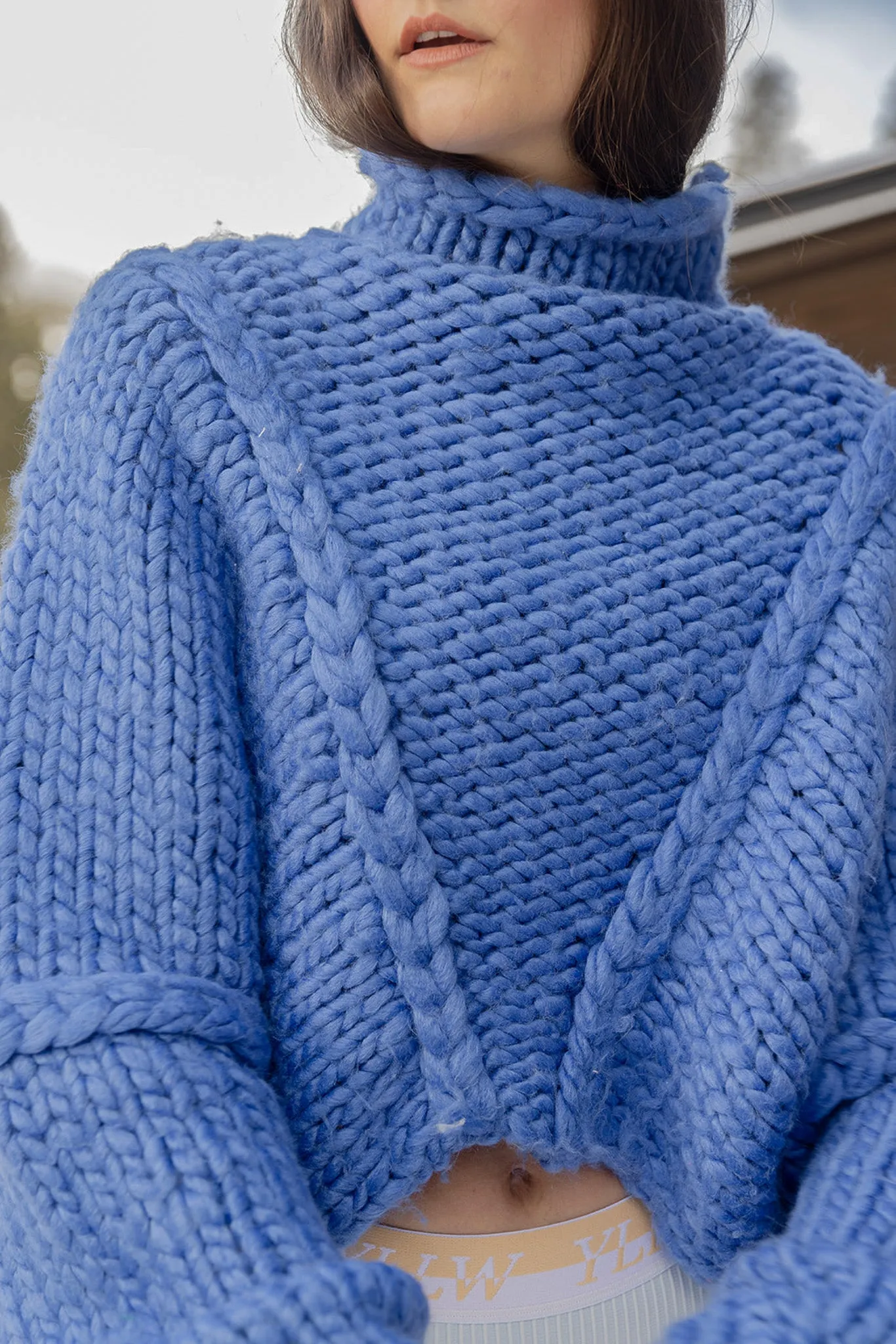 Jessa Chunky Sweater — Blue sold by YLLW product image thumbnail 4