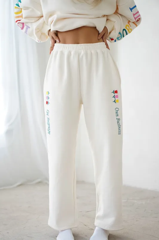 Minding My Own Business Joggers sold by YLLW