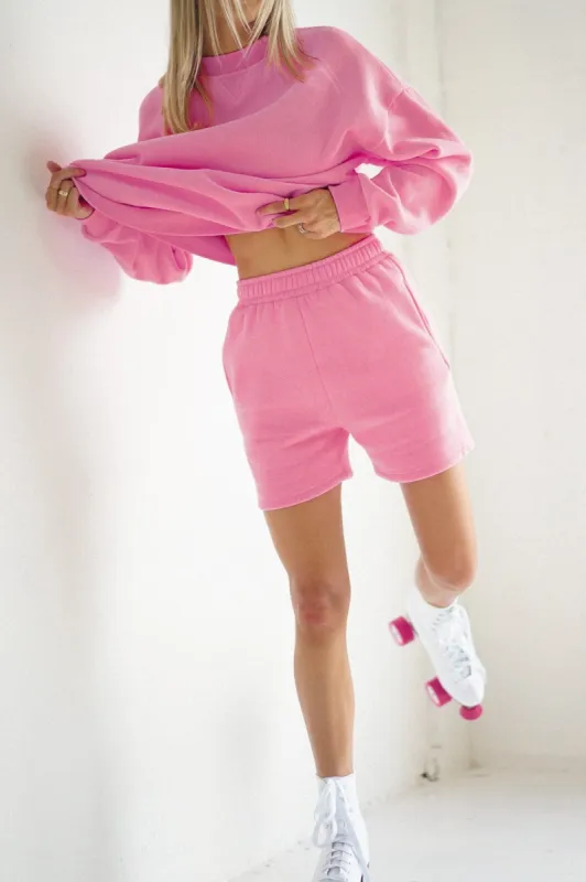 Softie Sweat Shorts — Pink sold by YLLW