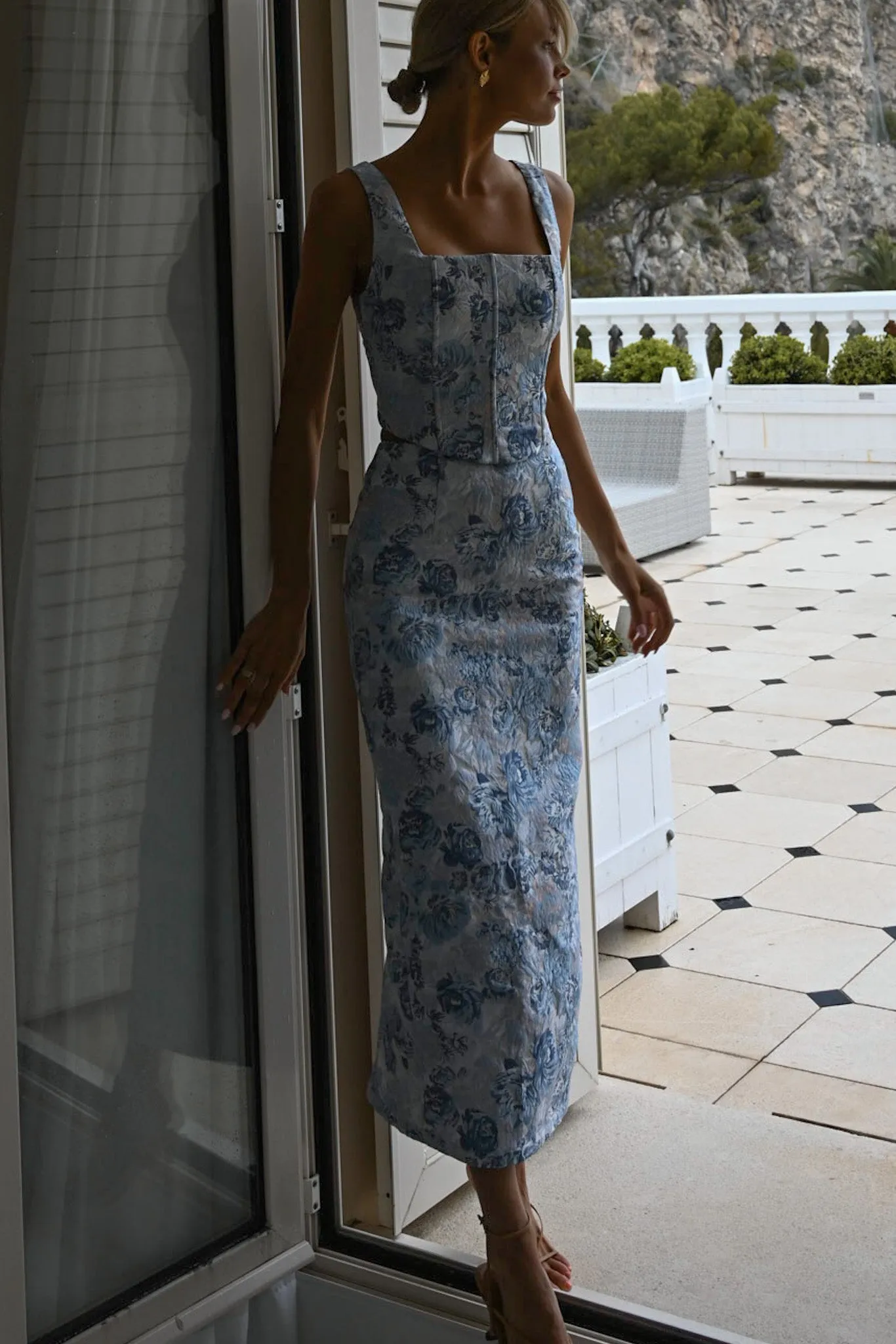 Harmony Midi Skirt — Bordeaux sold by YLLW product image thumbnail 5