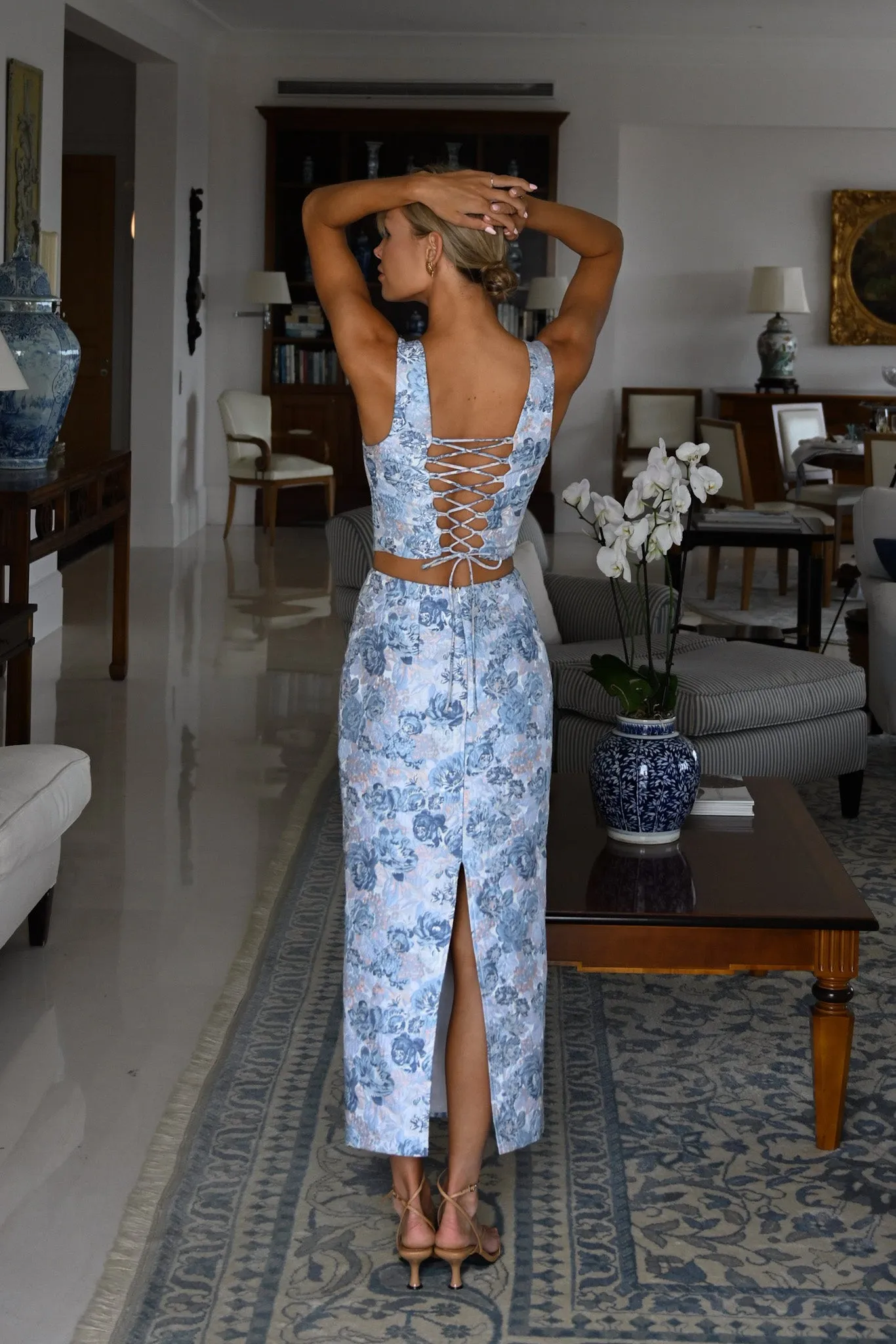 Harmony Midi Skirt — Bordeaux sold by YLLW product image thumbnail 4