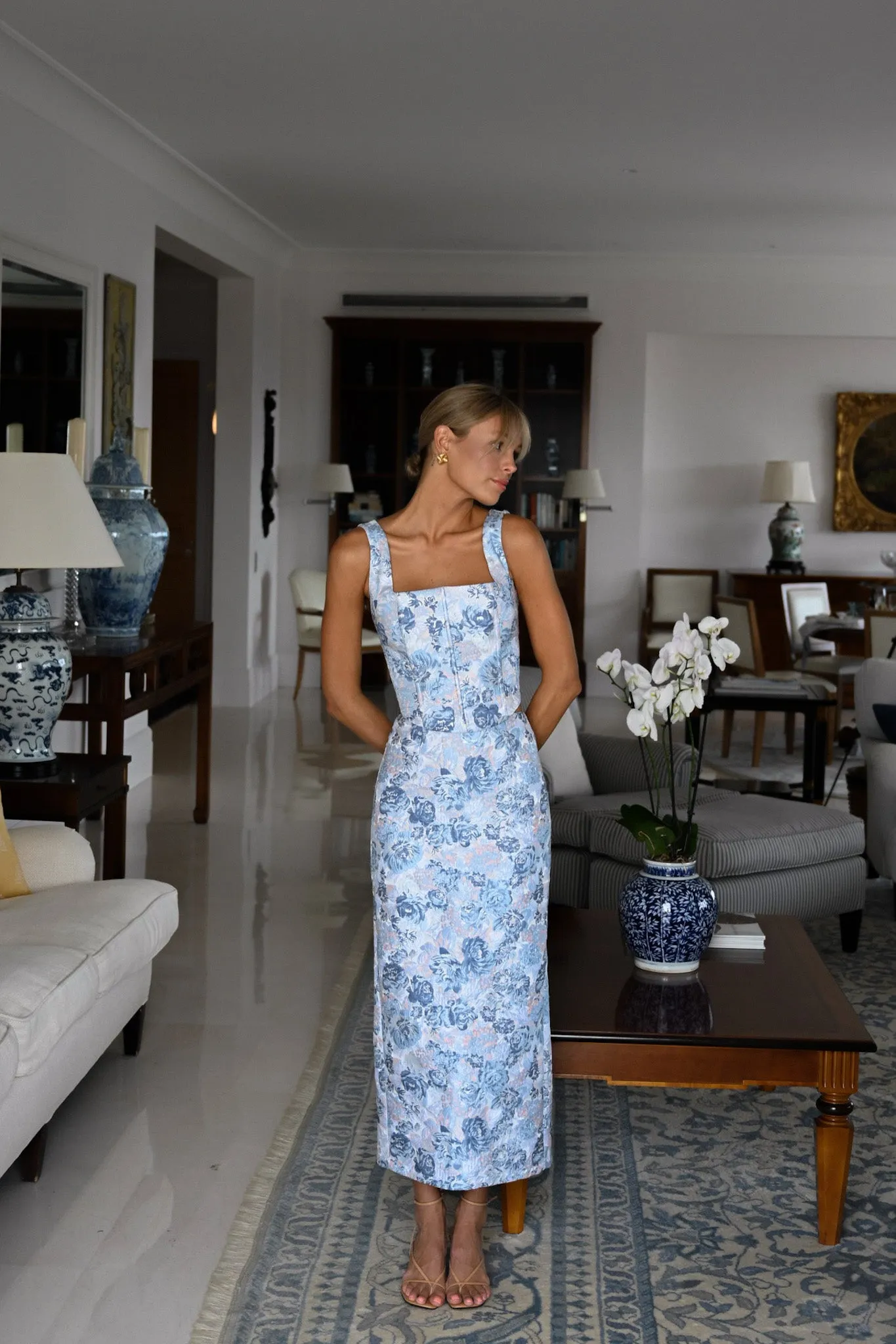 Harmony Midi Skirt — Bordeaux sold by YLLW product image thumbnail 2