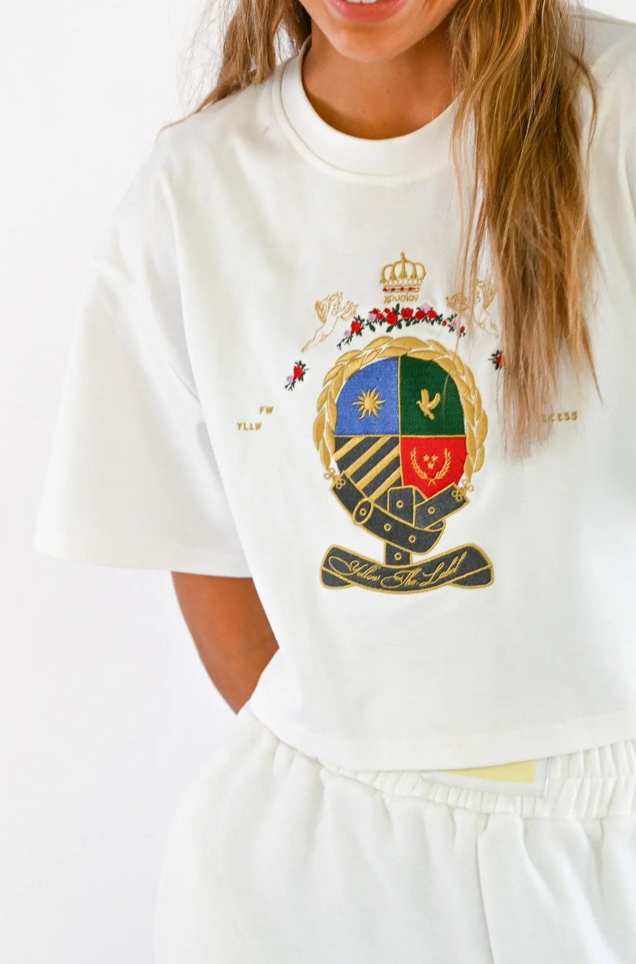 Herald Crest Tee sold by YLLW product image thumbnail 3