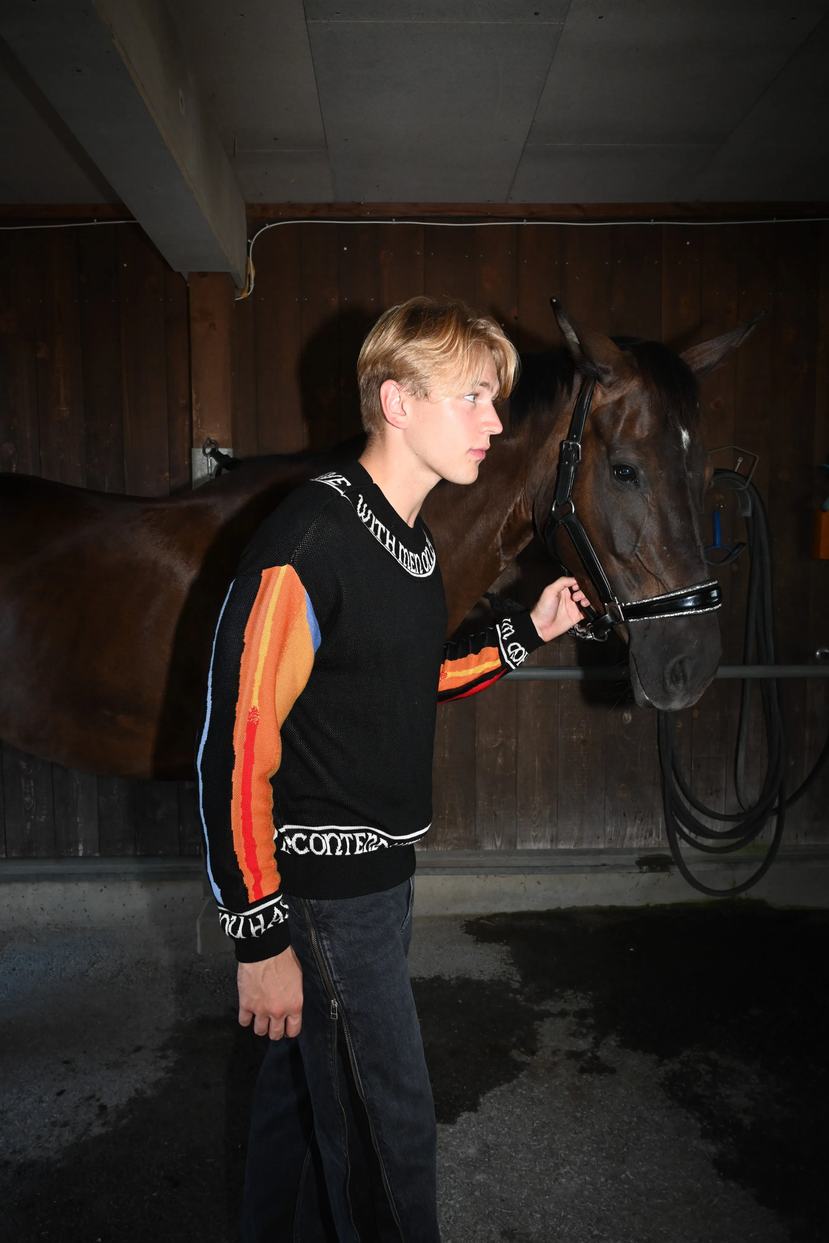 Contend With Horses Crew Knit sold by YLLW product image thumbnail 2