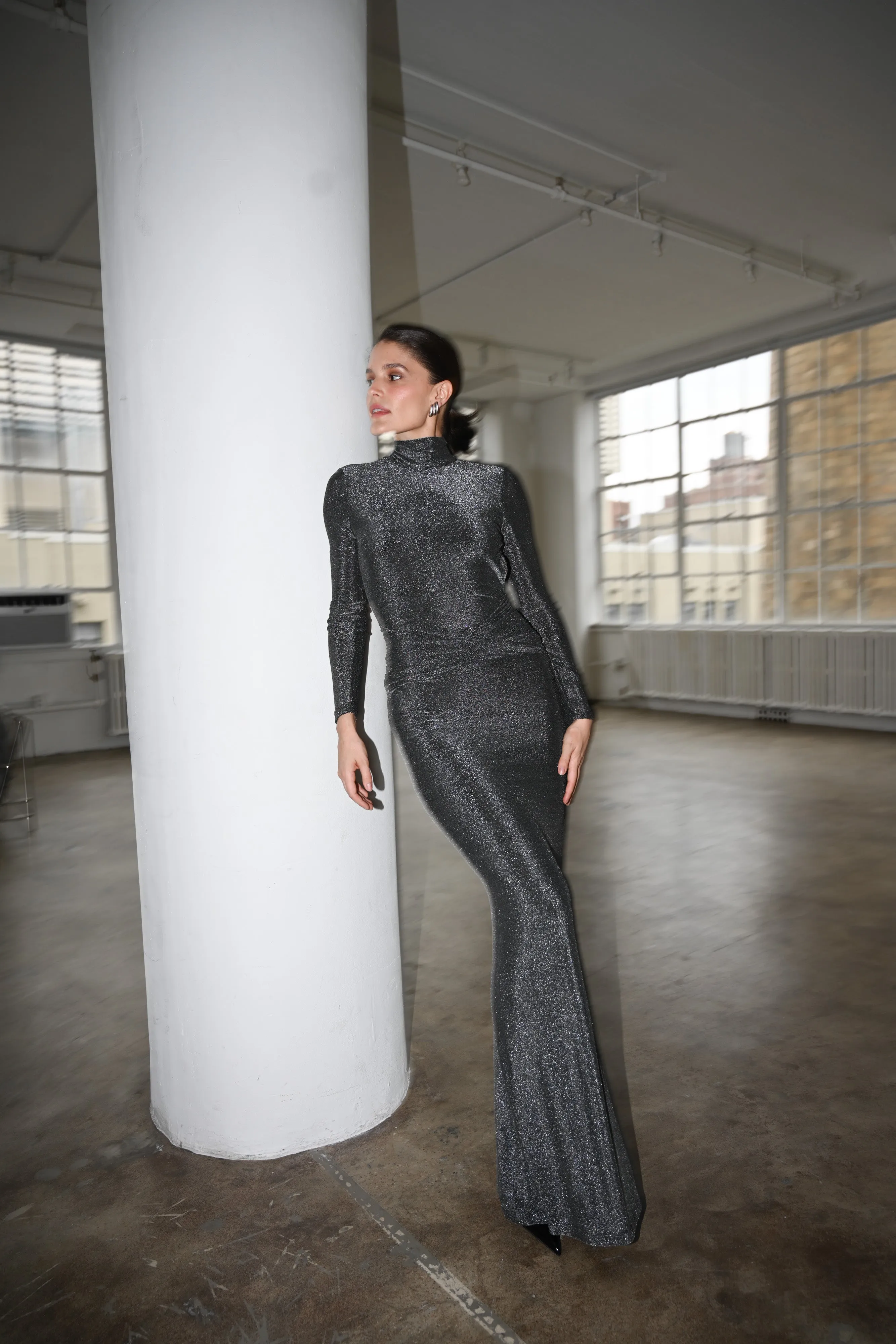 Cassia Maxi Dress — Iridescent Onyx sold by YLLW product image thumbnail 3