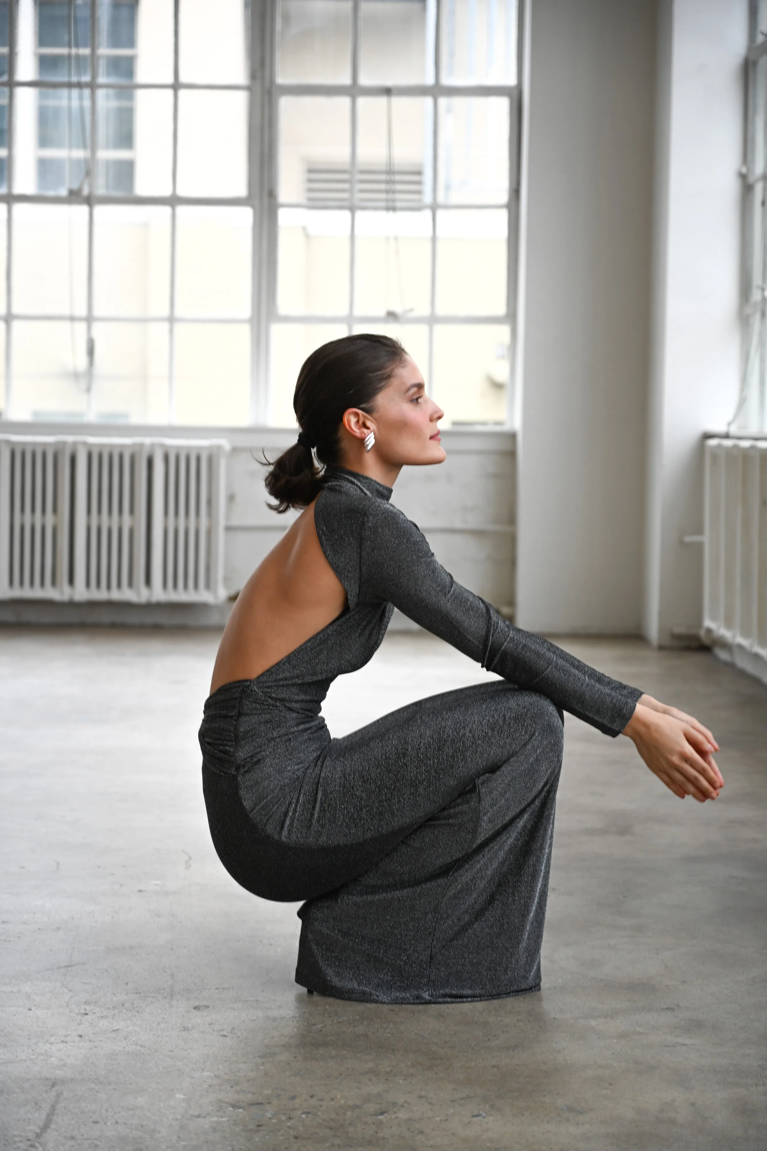 Cassia Maxi Dress — Iridescent Onyx sold by YLLW product image thumbnail 5