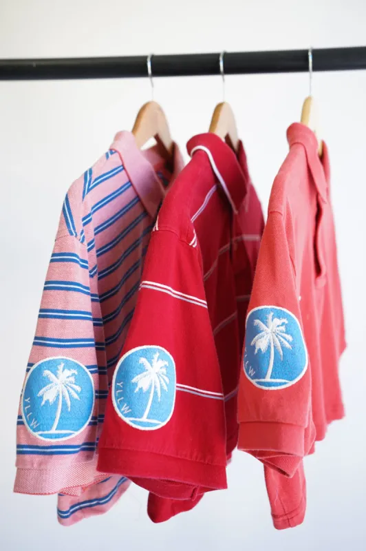 Local Retro Hemmed Polo — Reds (Sold Out) sold by YLLW