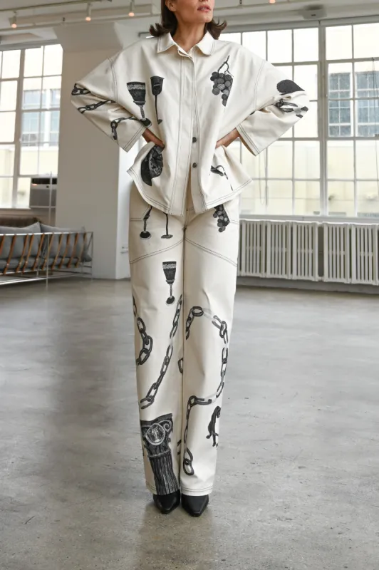 Linked Canvas Pants made by YLLW