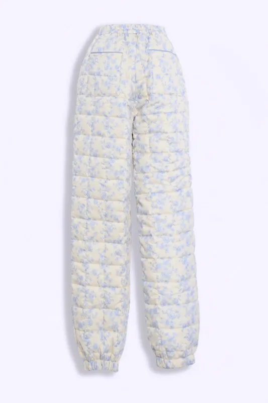 Ada Quilted Joggers — Blue Toile sold by YLLW