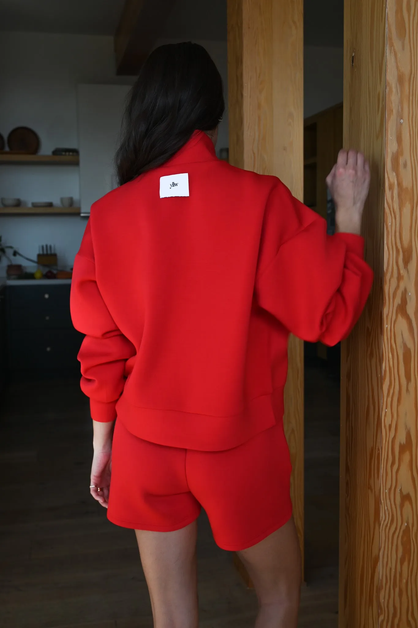 Maya Knit Neoprene Pullover — Ruby sold by YLLW product image thumbnail 4